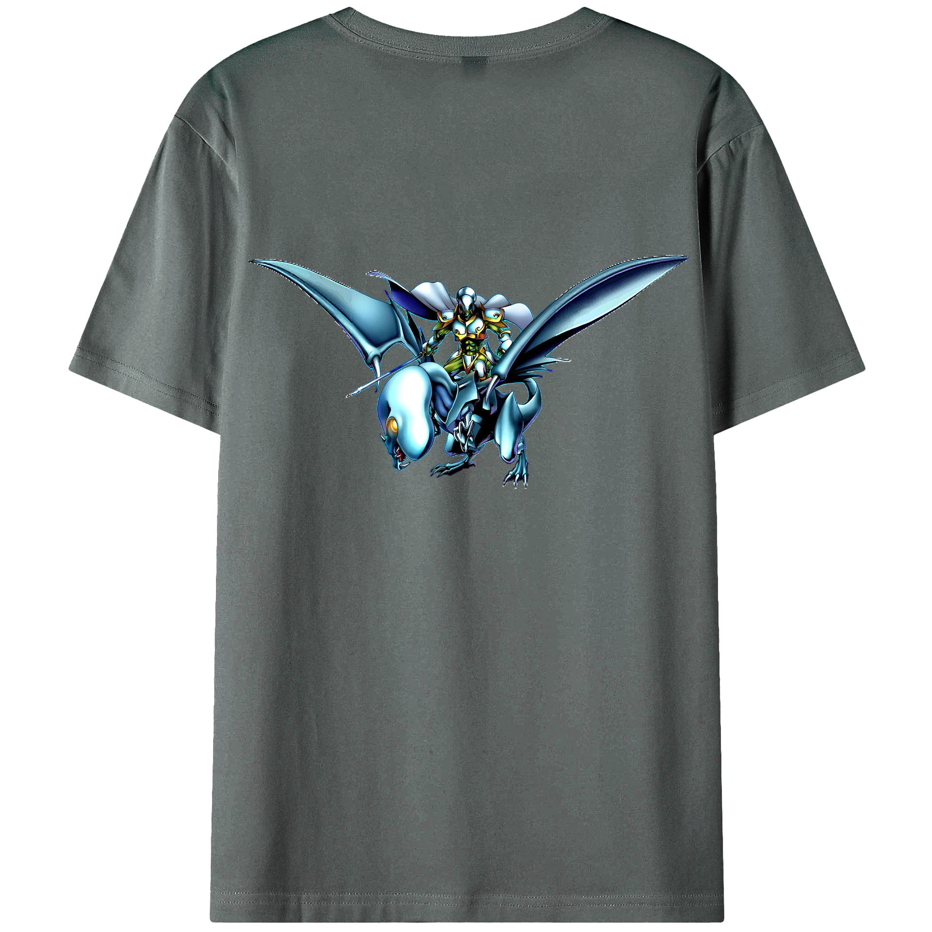 （画像用） 遊☆戯☆王 Yu-Gi-Oh! 綿100％ メンズ半袖Tシャツ（バックプリント） 通気性
